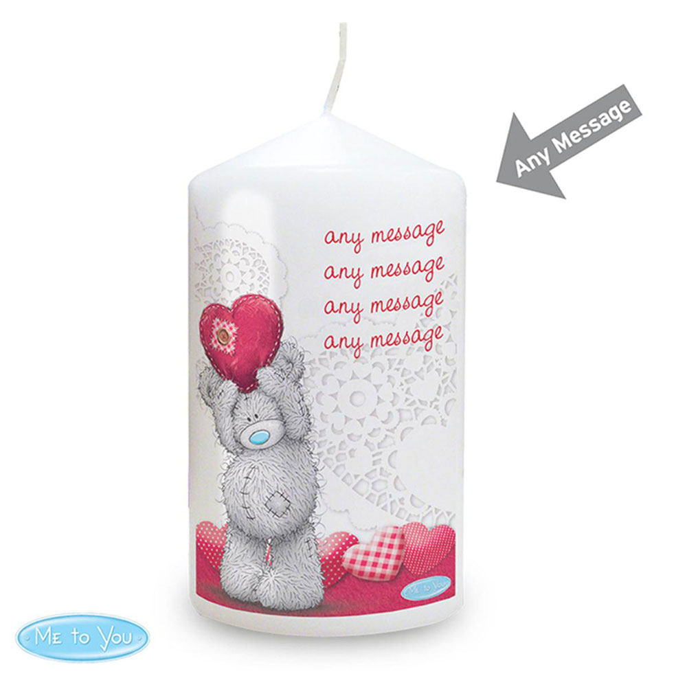 Personalised Me to You Bear Heart Candle Extra Image 1